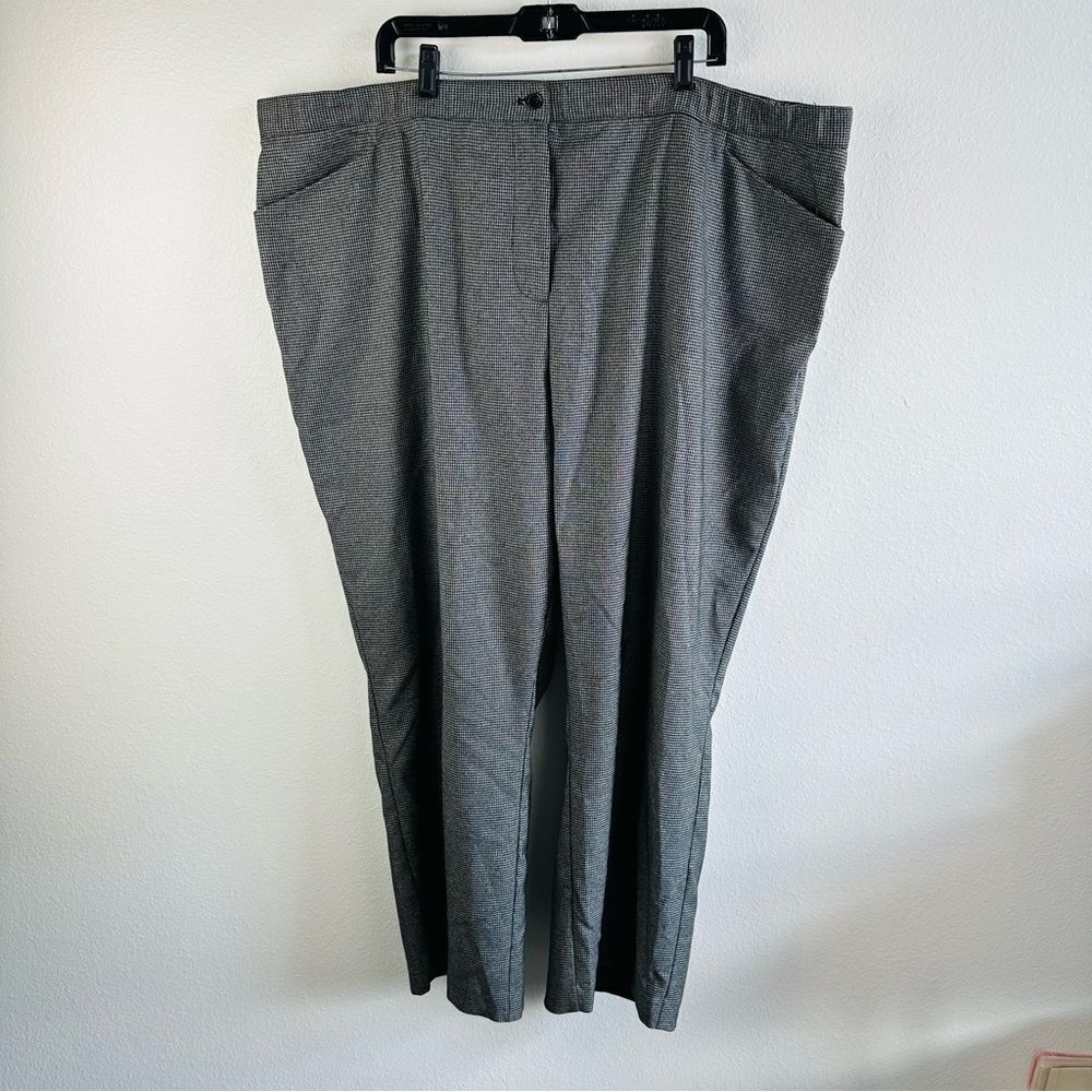 Maggie Barnes For Catherine’s‎ Micro Houndstooth Pants Size 28W